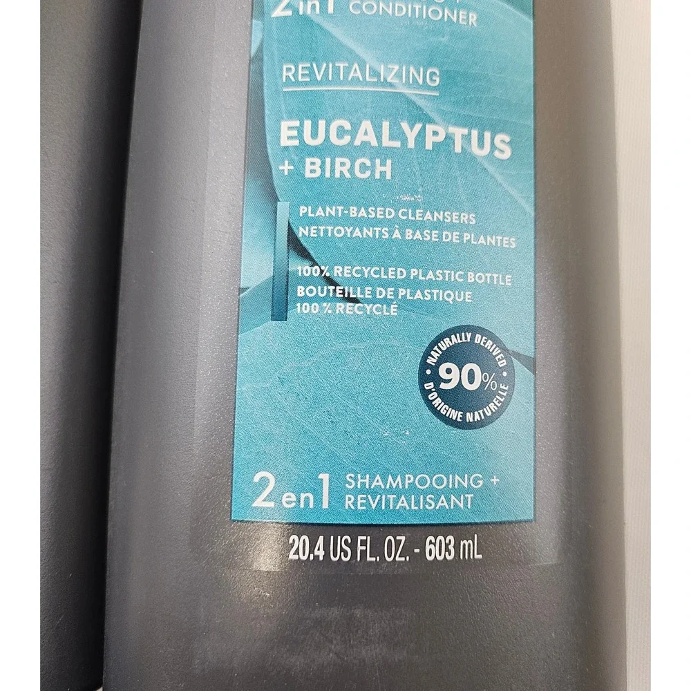Dove Men+Care 2-in-1 Shampoo Conditioner‎ Eucalyptus Birch 20.4oz 2 Pack